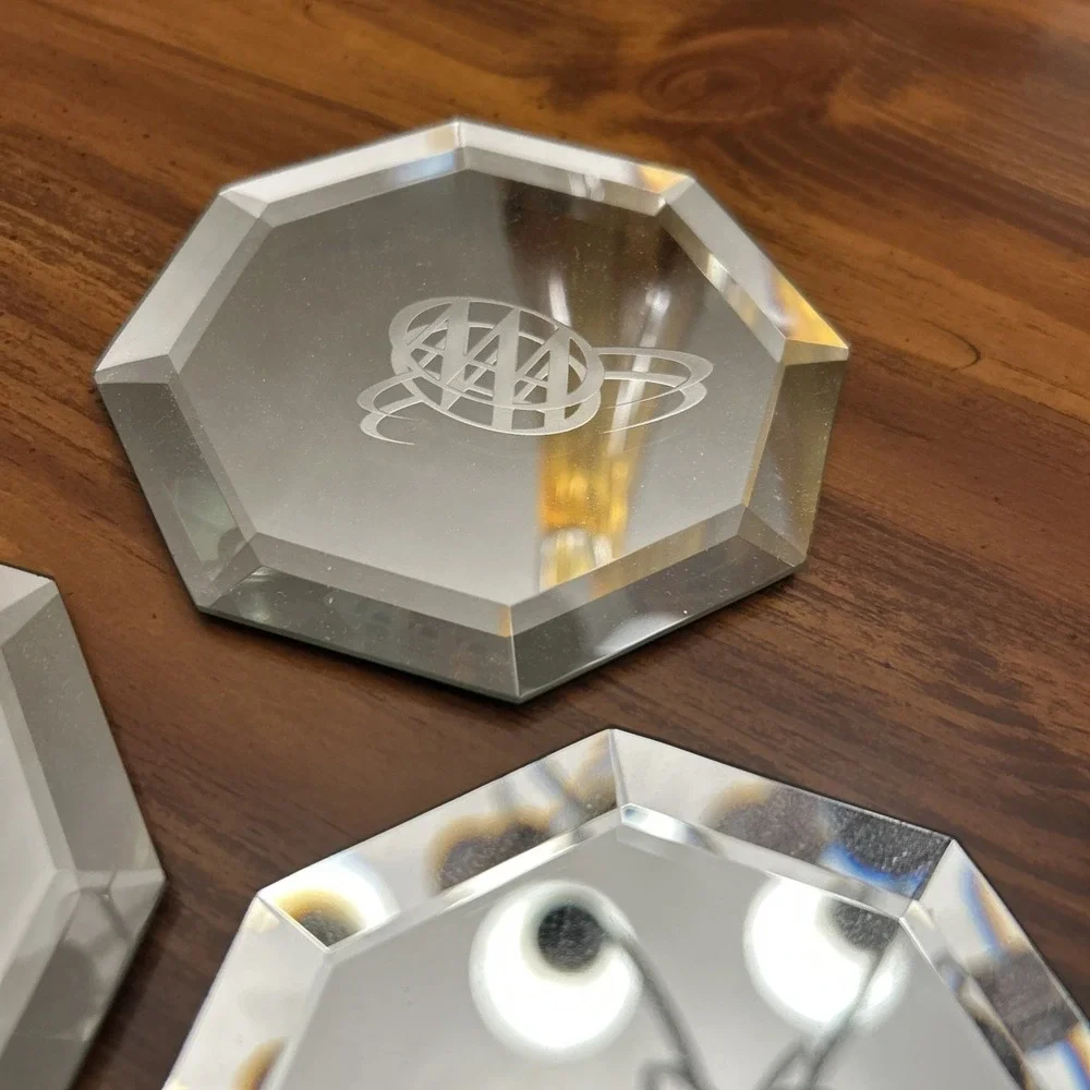 AAA Mirror Drink Coasters Set 4 Advertisement‎